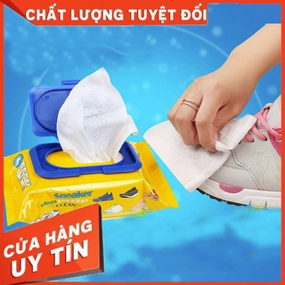 [XẢ KHO+FREE SHIP] Khăn giấy ướt lau giày sneaker , Khăn giấy ướt vệ sinh giày thể thao chuyên dụng