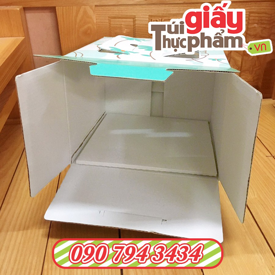 20 Hộp Bánh Kem Xách Tay Carton 20cm (Mẫu 2)