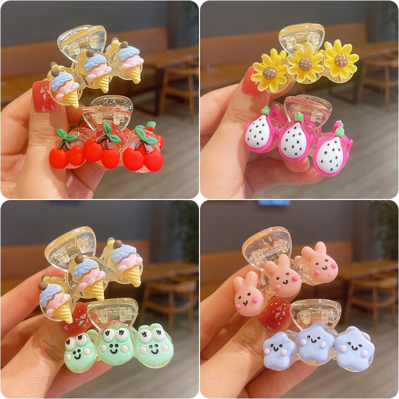 [HCM] Kẹp tóc càng cua, cặp tóc hàn quốc hoạt hình dễ thương cho mẹ và bé - Selenshop