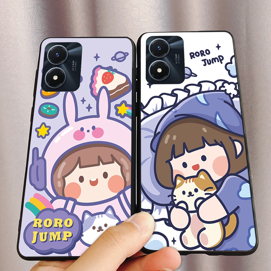 Ốp lưng Vivo Y02S - Vivo Y01 cô gái jump zozo siêu dễ thương cute