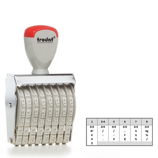 Dấu số tự xoay chấm mực, số cao 7mm ( Chính hãng Trodat)