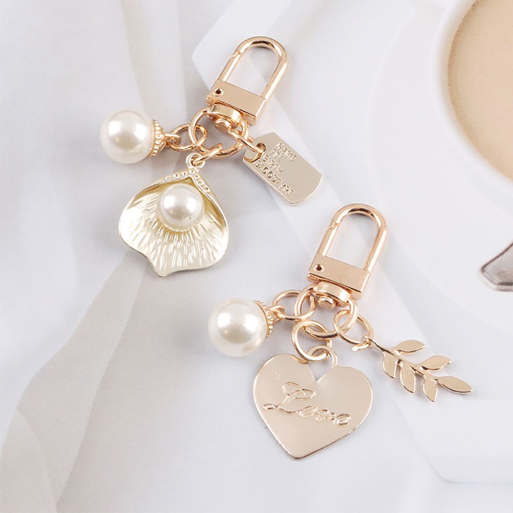 Móc Khóa Kim Loại Hình Trái Tim Dễ Thương Sáng Tạo Phong Cách Hàn Quốc Cho Nam Nữ