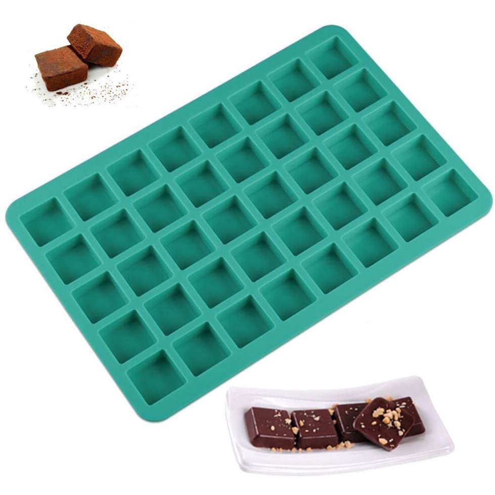 Khuôn silicone 40 Ngăn Làm Đá / chocolate / Kẹo Hình Vuông Tiện Dụng