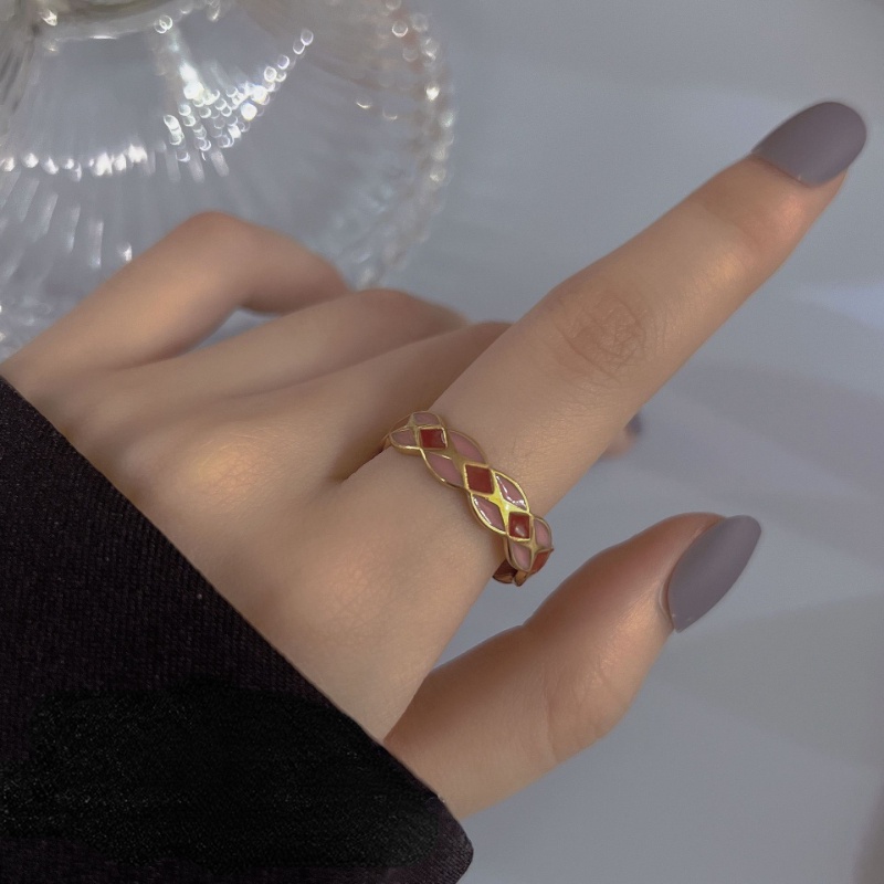 Nhẫn Đồng Hình Ngôi Sao / Mặt Trăng / Trái Tim Không Phai Màu Phong Cách Retro Cá Tính