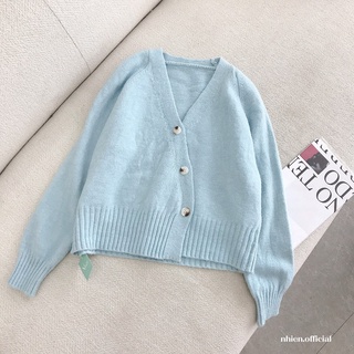 Áo khoác len nút lệch nhienvintage_al17