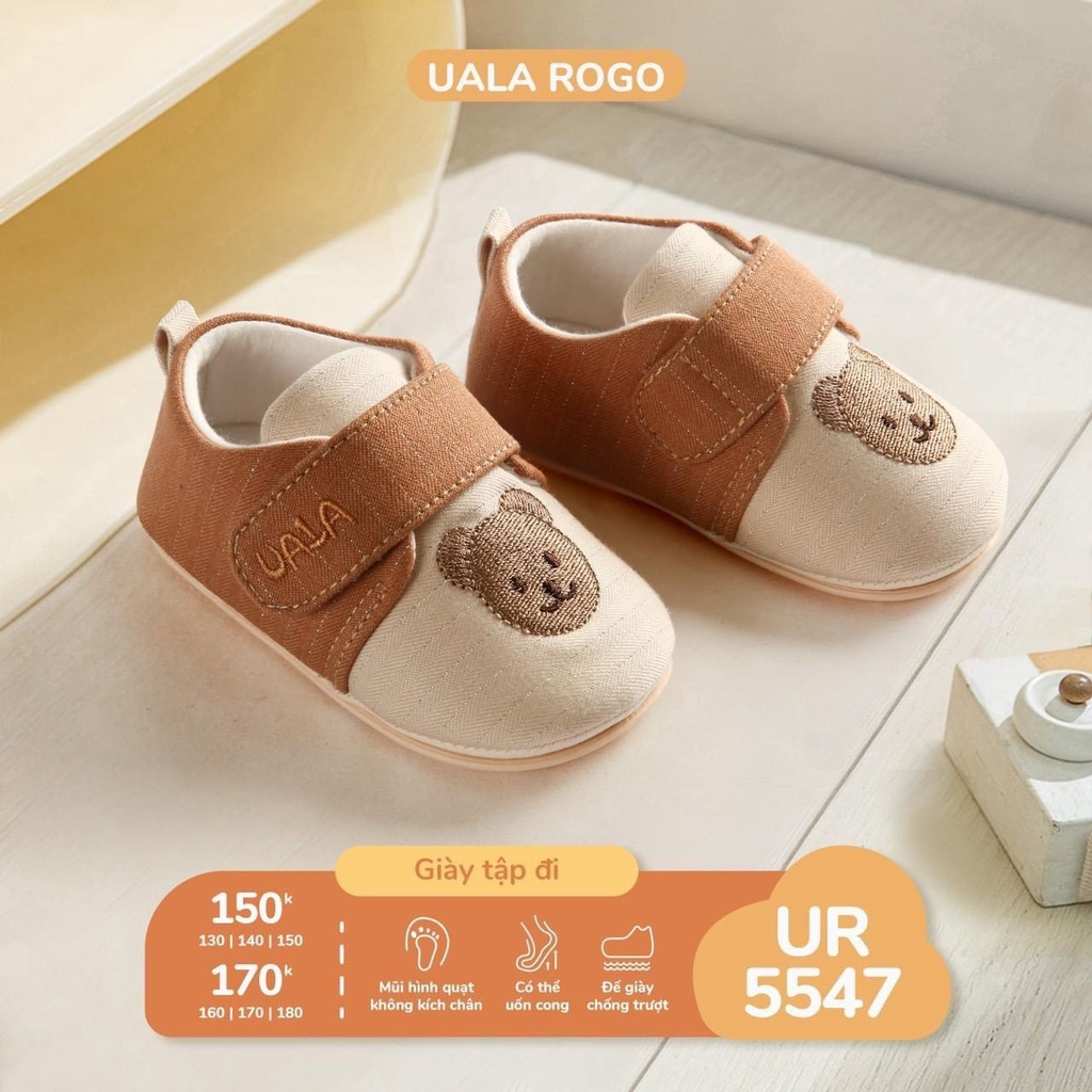 Giày tập đi đủ kiểu dáng Ualarogo chất cotton cho bé 130/140/150