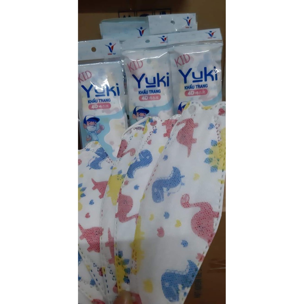 Khẩu Trang KF94 cho bé Yuki Kids Túi 6c, Lộc Phát túi 10c