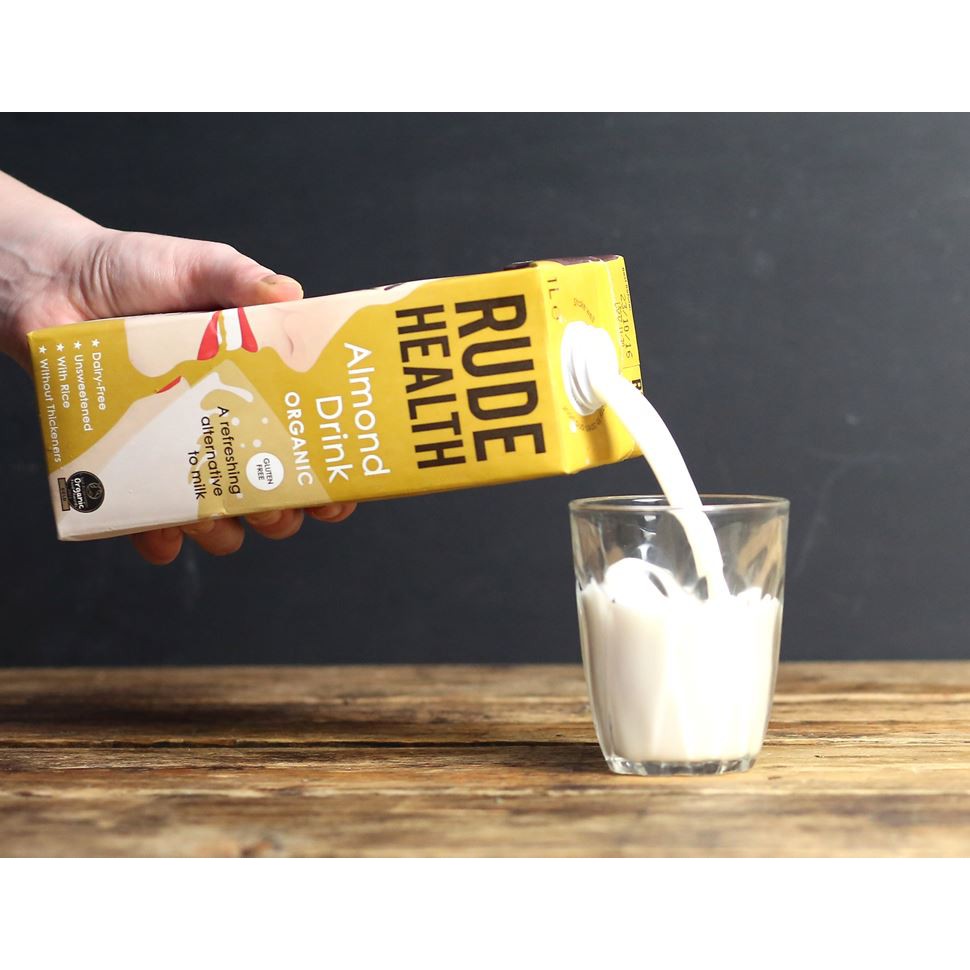 Sữa Hạt Hạnh Nhân Hữu Cơ & Không Gluten Rude Health - ORGANIC & GLUTEN FREE Almond Drink - Hộp 1 lít