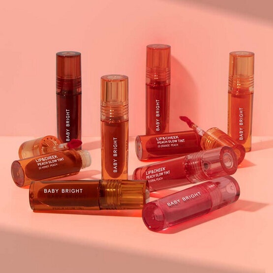 Baby Bright Lip & Cheek Peach Glow Tint Son kem lì & má hồng Baby Bright Lip Tint Peach Thái lan