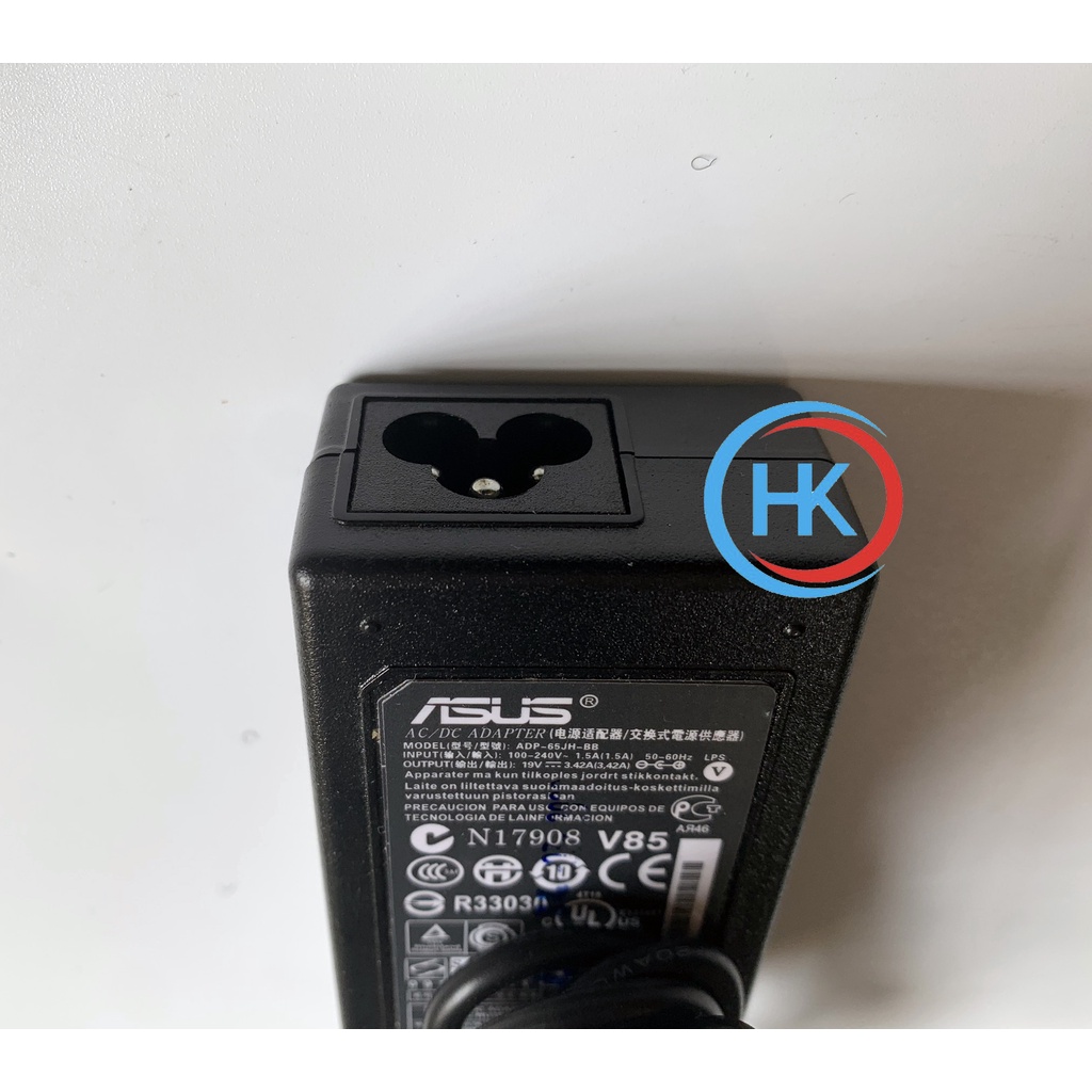 Sạc Laptop Asus 19V-3.42A 65W Asus X401 X441 X551 X451 X550 X450 x555 K40 K42 K43 K45 K46 K50 K52 Q501 S300 K401 K501