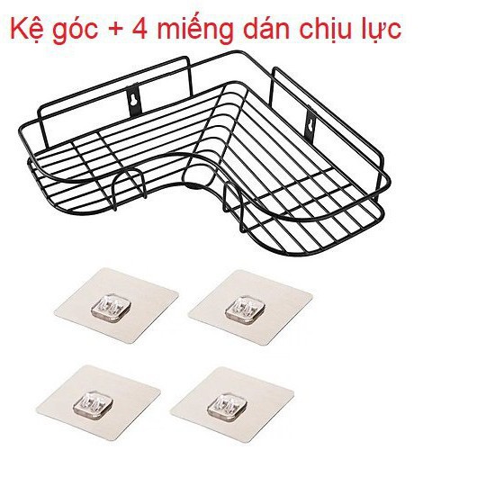 Kệ Góc Nhà Tắm, Kệ Để Đồ Phòng Tắm Dán Tường Giá Treo Nhà Bếp Thép Sơn Tĩnh Điện