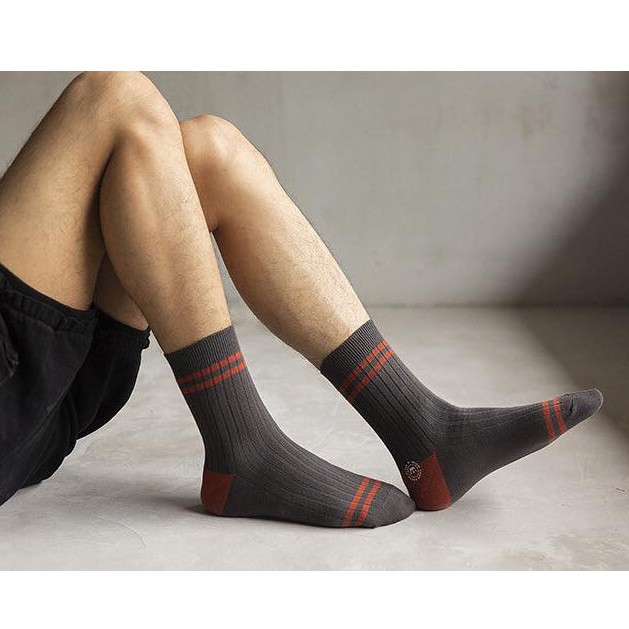Tất Sọc Cổ Sọc Gót Màu Nam/ Nữ ERASHOP 075087 - Phù Hợp Mang Sneaker, Co Giãn 4 Chiều Freesize, Siêu Rẻ Đẹp
