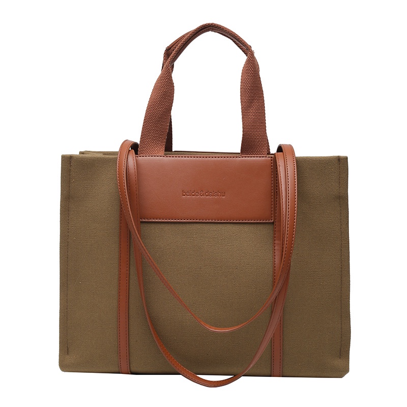 Túi Xách Tote Cỡ Lớn Phong Cách Retro Thời Trang