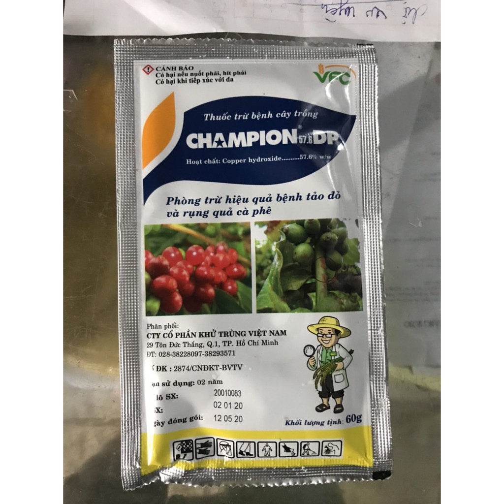 Thuốc trừ bệnh gốc đồng Champion 57.6DP (60g)