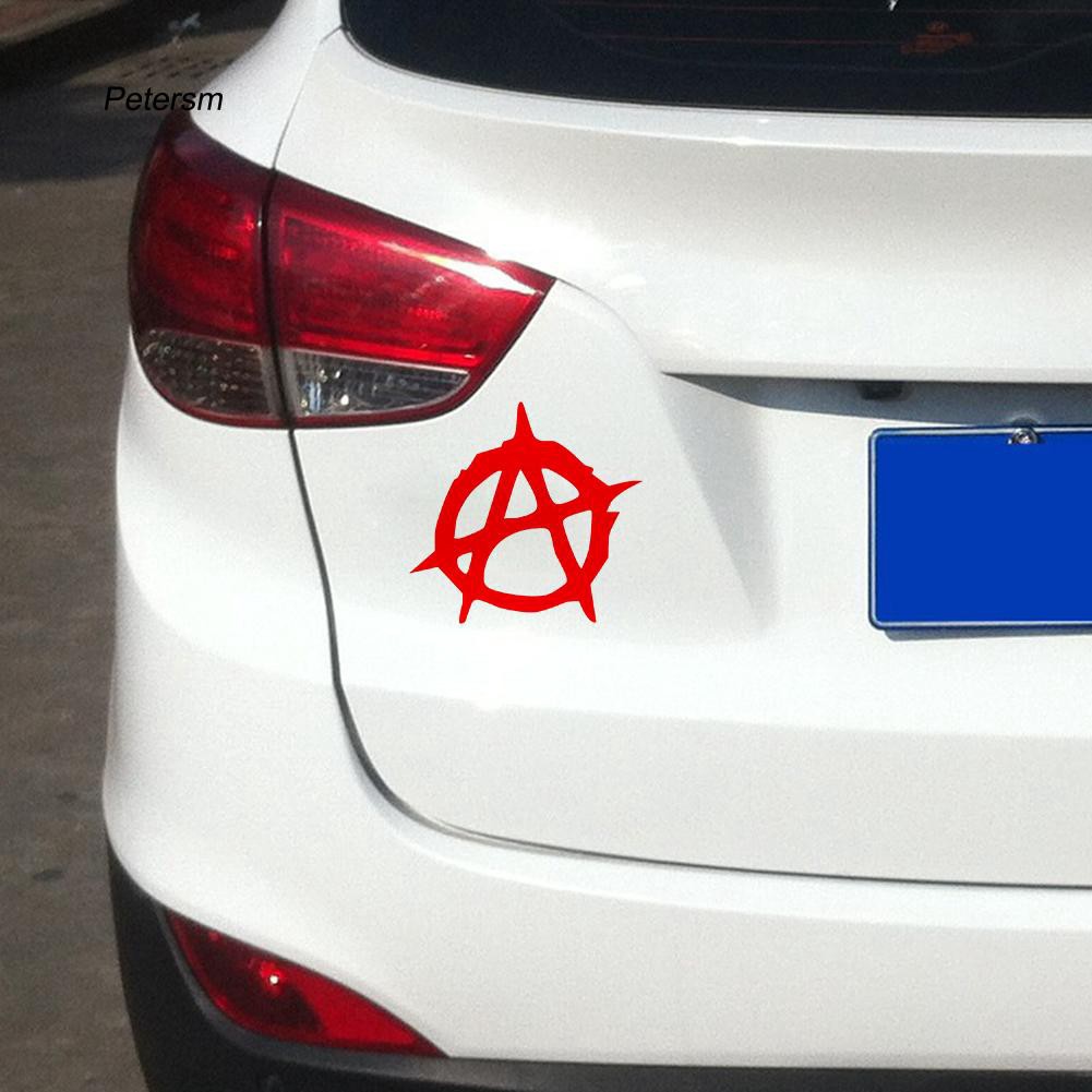 Miếng dán trang trí xe ô tô hình biểu tượng ptsm _ Anarchy