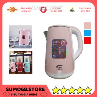 (HÀNG SẴN) Ấm Siêu Tốc JipLai 2 Lớp Thái Lan 2.5L Đun Sôi Siêu Nhanh - BẢO HÀNH 6 THÁNG