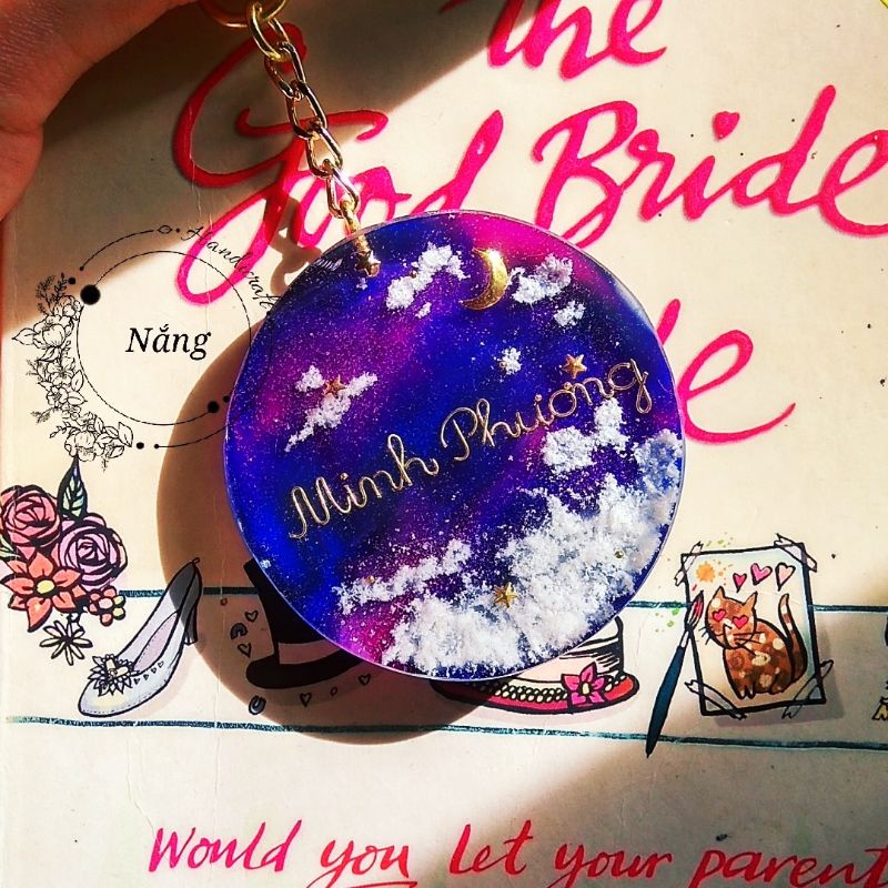 Móc khoá tên galaxy