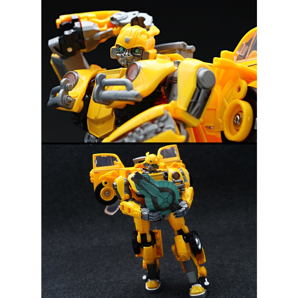 Mô hình đồ chơi robot Transformers Bumblebee bumble bee H6001-3 H60013 rô bốt biến hình, xe ô tô lắp ghép người máy