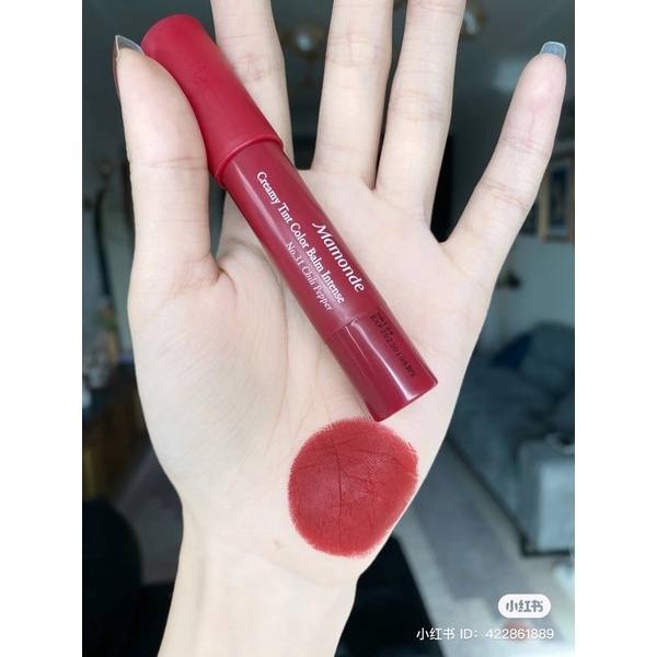 date 11/2023 Son bút chì MAMONDE CREAMY TINT COLOR BALM INTENSE