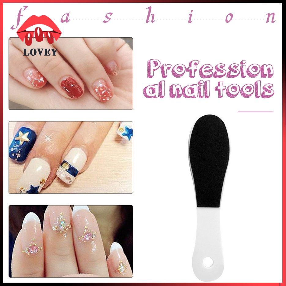 Cây chà gót chân hai mặt tẩy da chết cầm tay bằng nhựa tiện dụng