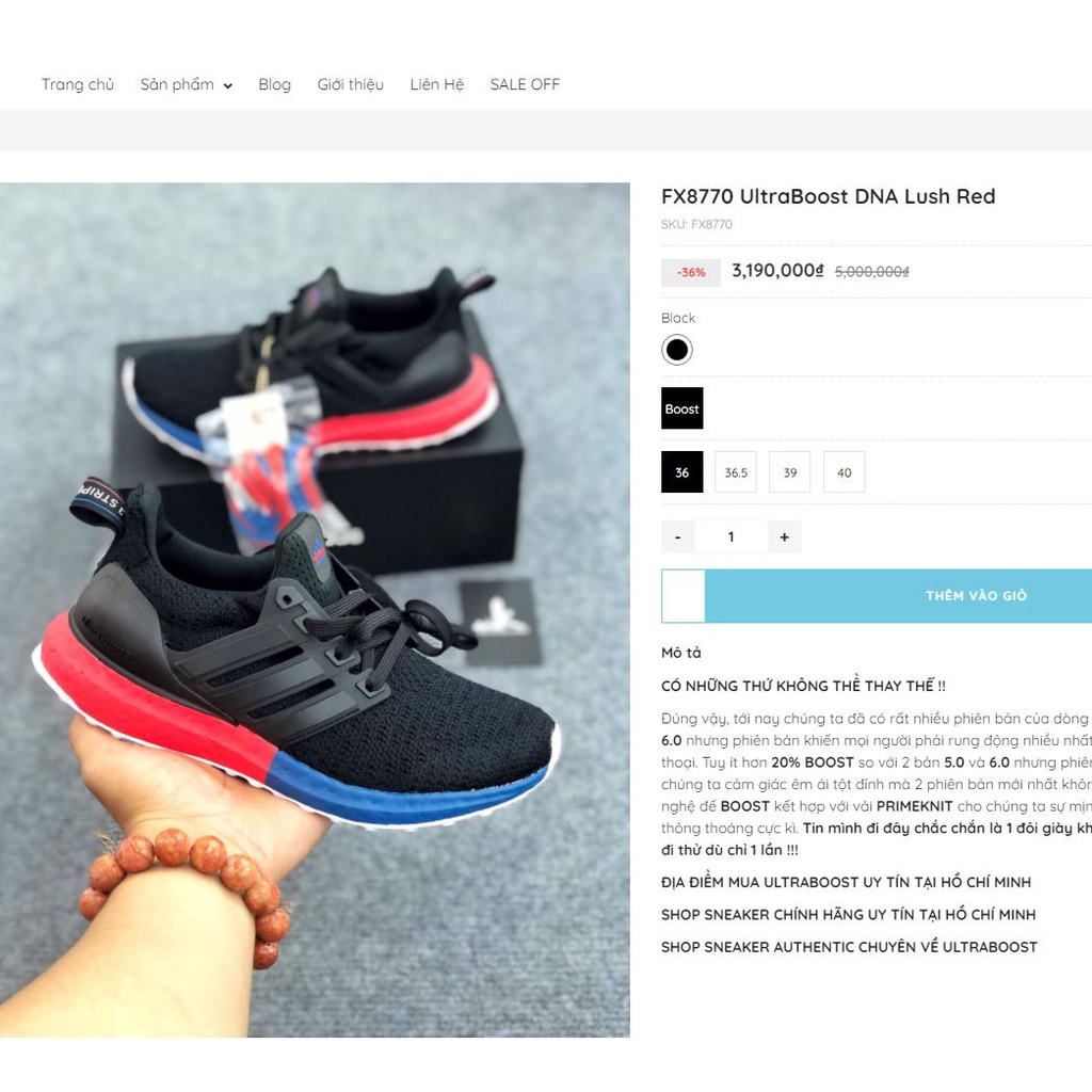 Giầy Adidas UltraBoost DNA J Lush Red FX8770 sẵn size 36.5 37 38