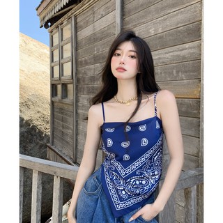 Áo yếm đi biển croptop họa tiết thổ cẩm