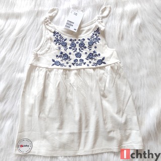 Váy 2 dây thêu hoa size 4/6m, 9/12m, 2/3y - Thời trang HM