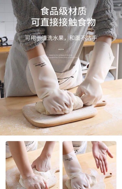 Găng tay siêu dai rửa bát, làm bếp làm vườn