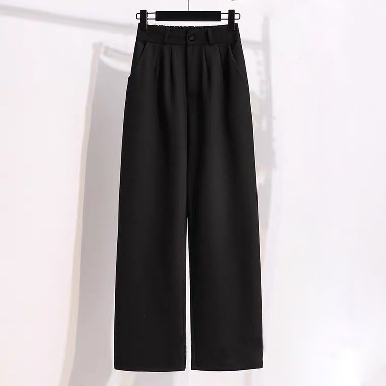 Quần Ống Suông Đen Nữ, Quần Cluthoes Ống Rộng Lưng Thun Hàng Thiết Kế Form Dáng Chuẩn Màu Cơ Bản Dễ Phối Đồ. | BigBuy360 - bigbuy360.vn