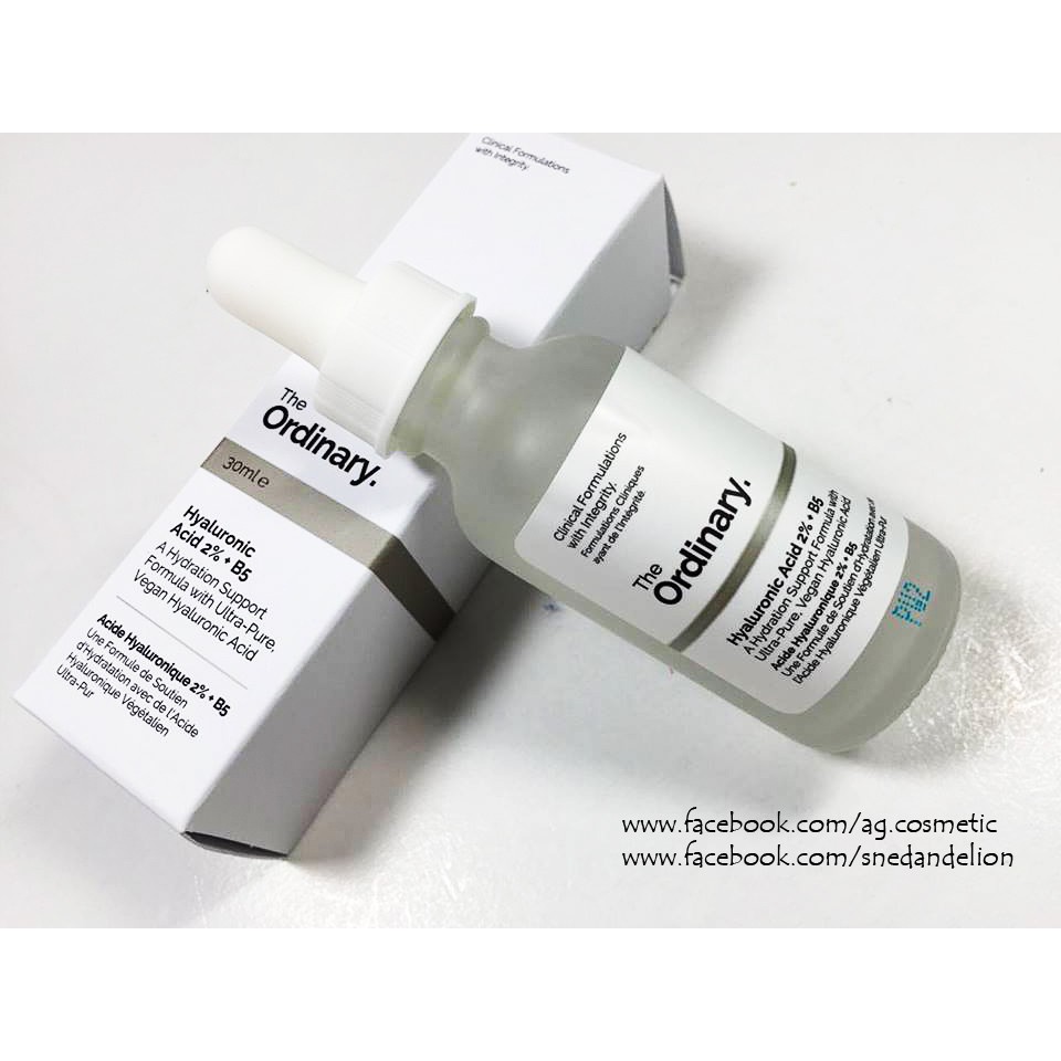 Serum cấp ẩm phục hồi da Hyaluronic Acid 2% + B5 30ml