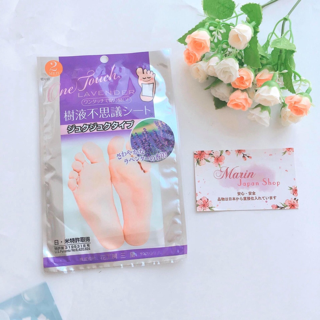 (Sale, Hàng Nhật) Miếng thư giãn chân thải độc hương oải hương Nhật Bản