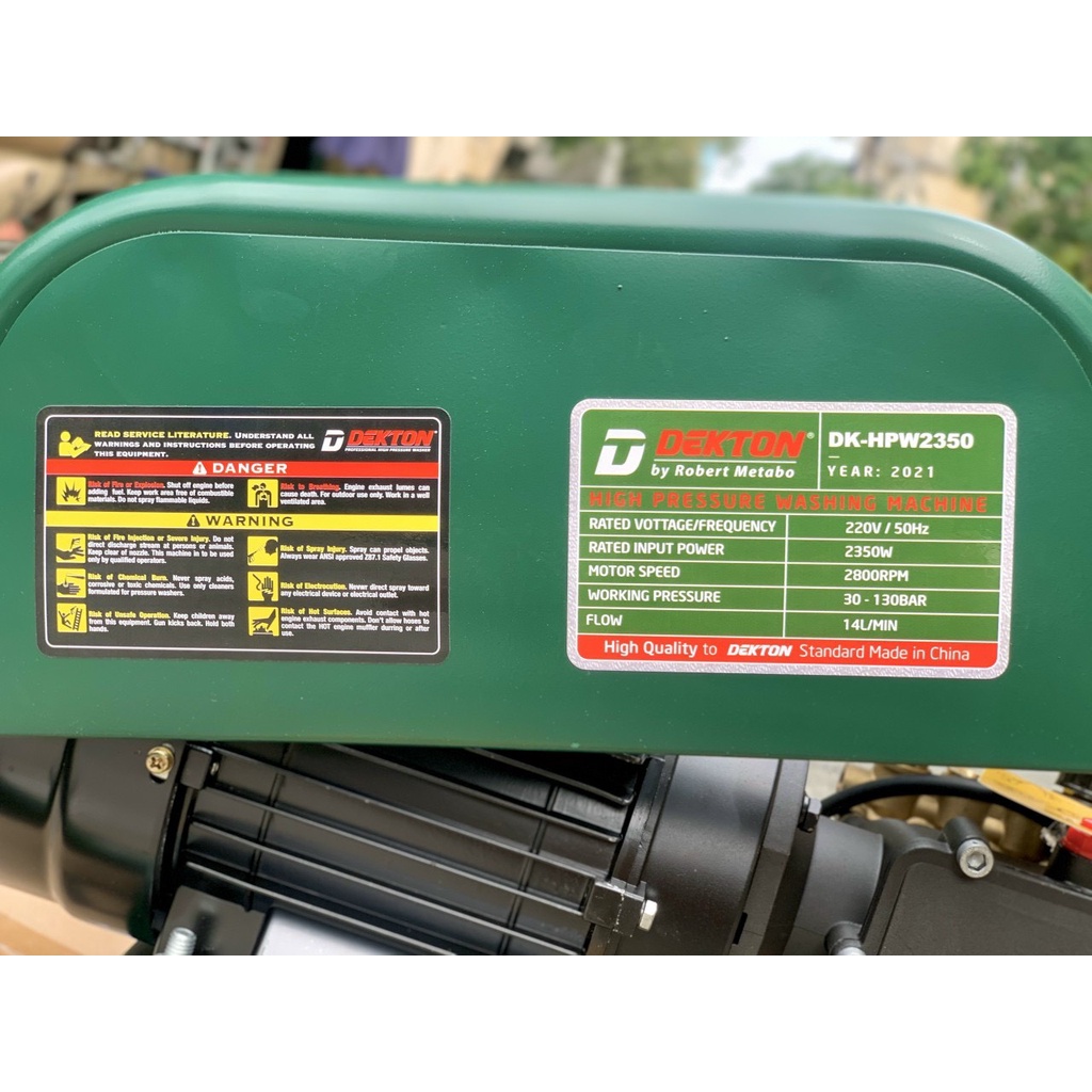 Máy Xịt Rửa Công Nghiệp Dekton / DK-HPW2350 mẫu 2022
