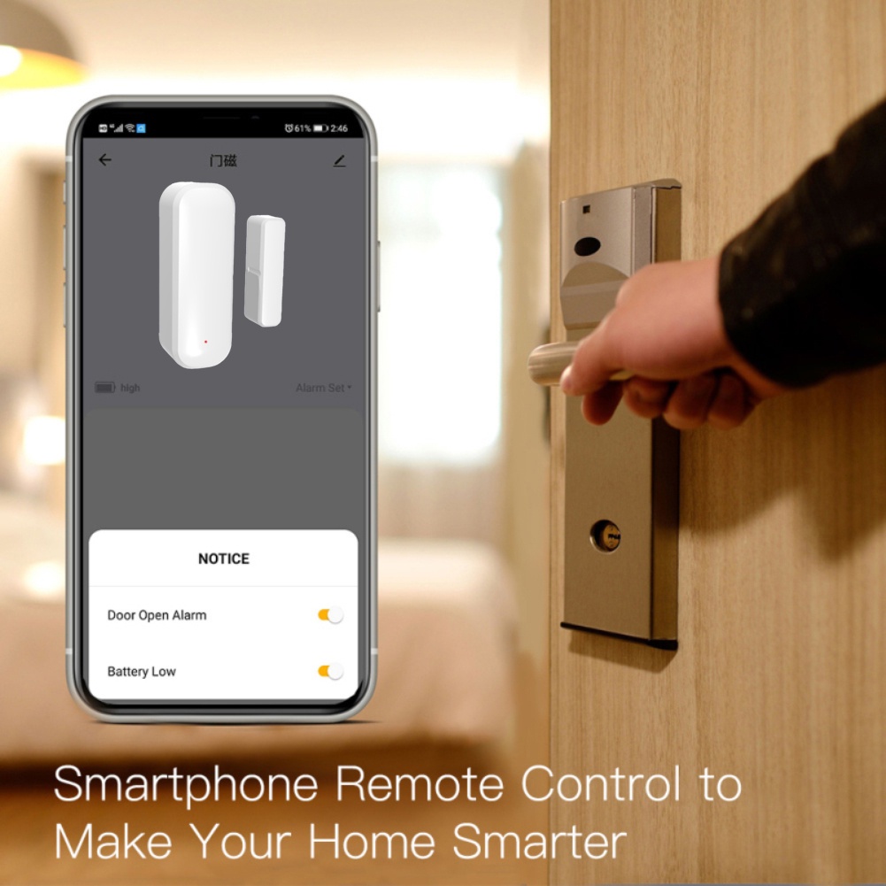 Aubess Tuya Thông Minh ZigBee Cửa Cửa Sổ Liên Lạc Với Cảm Biến Thông Minh Nhà Cửa Không Dây Máy Dò Mở/Đóng Ứng Dụng Báo Động Từ Xa