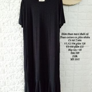 ĐẦM MAXI BIG SIZE ĐUÔI CÁ