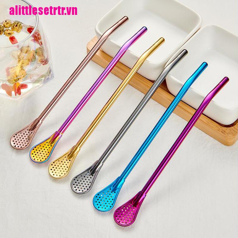 Ống Hút Lọc Trà Cà Phê Bằng Inox Tái Sử Dụng Tiện Lợi