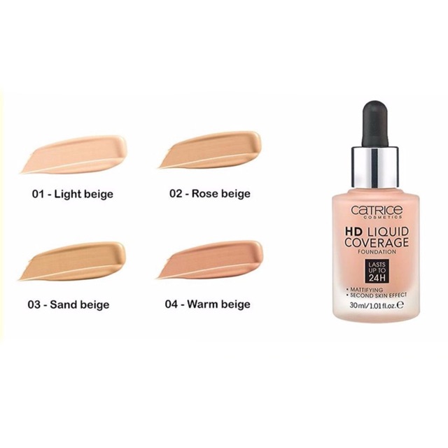 Kem Nền Catrice 24h HD Liquid Coverage Foundation