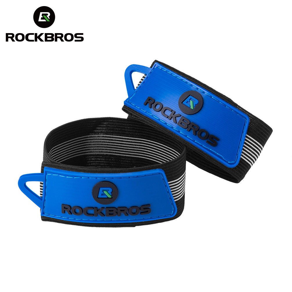 Cặp Đai Bó Ống Quần ROCKBROS Thiết Kế Phản Quang Sử Dụng Khi Đi Xe Đạp 31/41cm