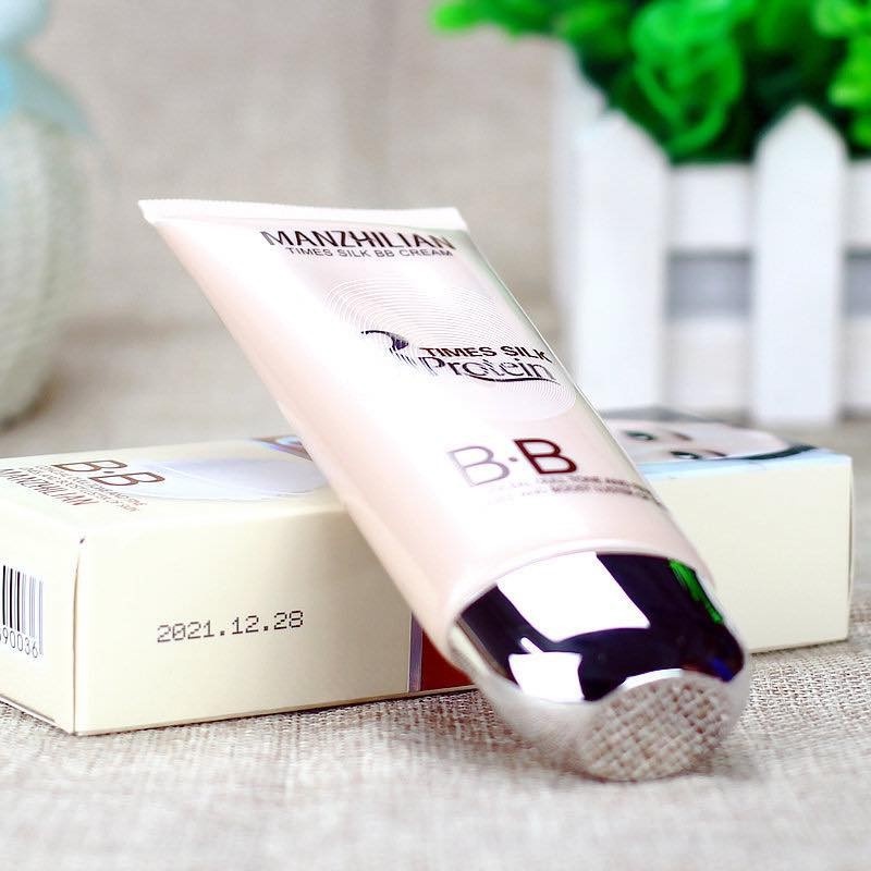 Kem nền BB cream collagen MANZHILIAN 8 time silk protein làm trắng da tinh chất tơ tằm