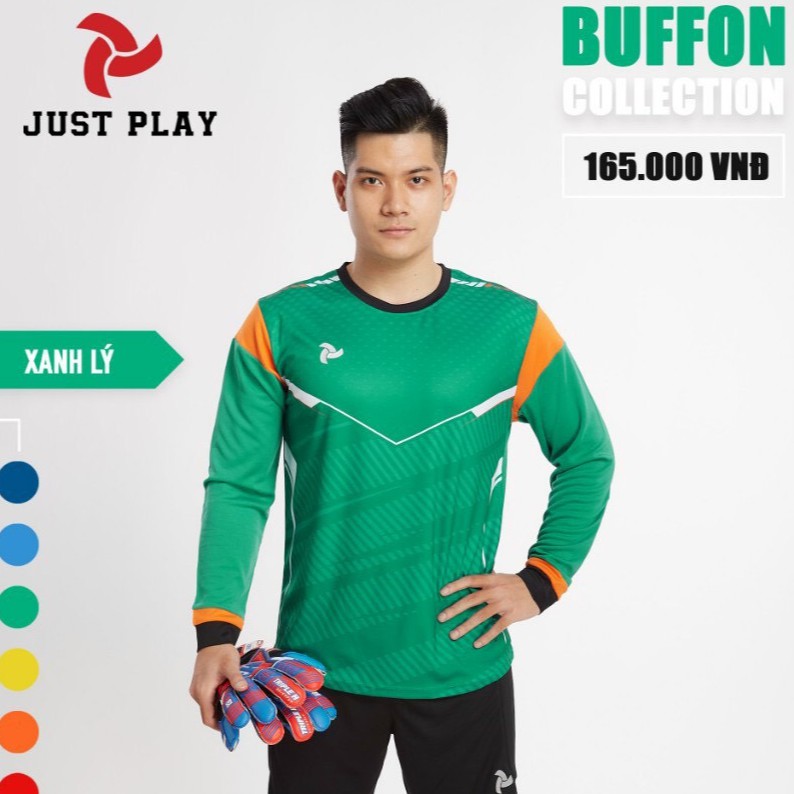 Bộ Quần Áo Thủ Môn Buffon Cao Cấp 2021 - Vải Mè Siêu Thoáng - Chính Hãng Justplay