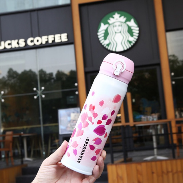 Bình giữ nhiệt Hoạ tiết Cánh hoa Anh đào STARBUCKS JNL Cherry Tree Petal🌸