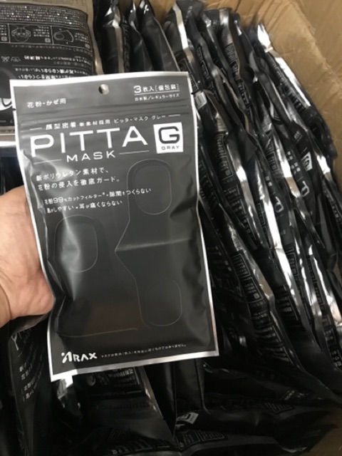 Gói 3 cái KHẨU TRANG PITTA hàng sẵn HOT chống bụi , UV , lọc khuẩn | BigBuy360 - bigbuy360.vn