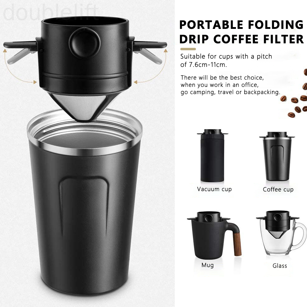 Cốc Lọc Cà Phê Hai Lớp Có Tay Cầm Tiện Lợi