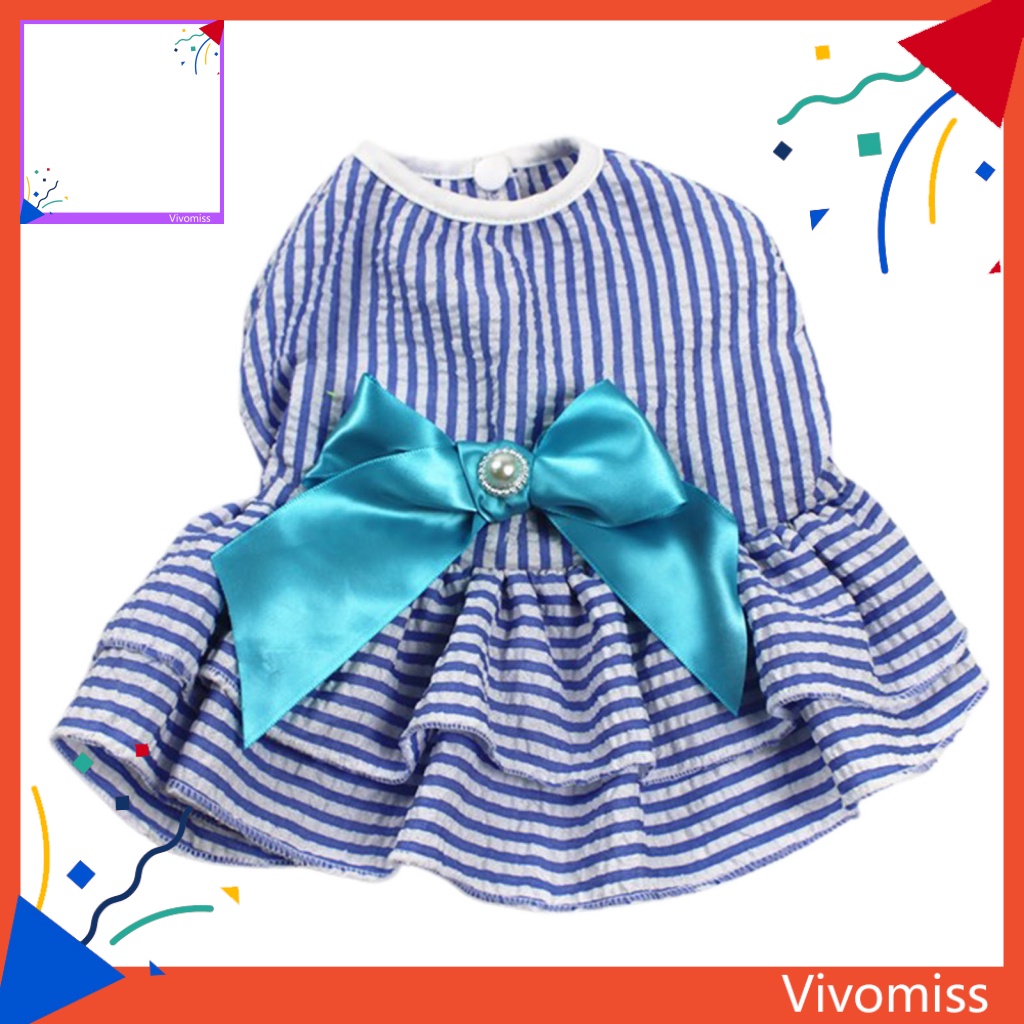 Váy Kẻ Sọc Đáng Yêu Cho Thú Cưng