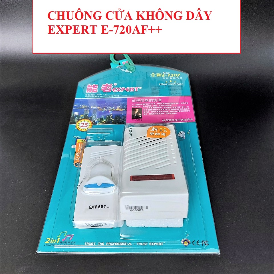 CHUÔNG CỬA KHÔNG DÂY LOẠI TỐT EXPERT E-720AF