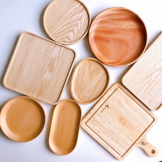 🇻🇳In stock 🇻🇳Wooden trays, food trays, Japanese-style decorative photography wooden plates, Duc Thanh wooden cutting boards
