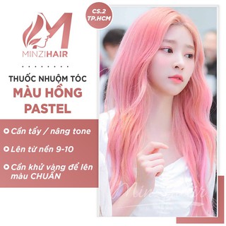 Thuốc nhuộm tóc màu HỒNG PASTEL | Cần tẩy tóc - Minzihair