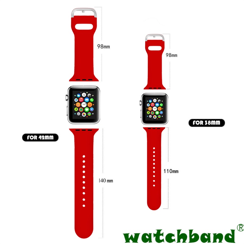 [Spot Cod] Dây Đeo Thể Thao 6 Màu Độc Đáo Cho Apple 7 iwatch 7 / 6 / 5 / 4 / 3 / 2 / SE 38mm 40mm 41mm 42mm 44mm 45mm