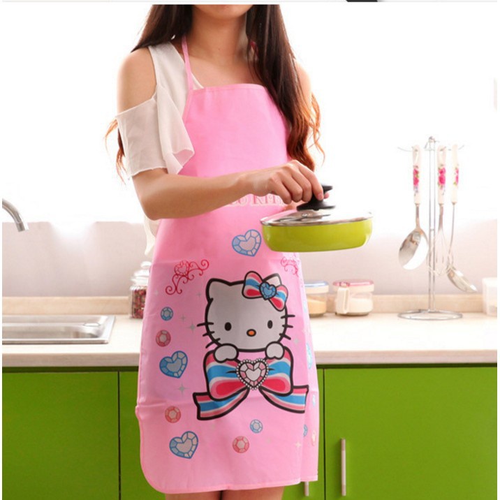 Tạp dề chống thấm loại mỏng 50*70 cm Cute Dễ Thương