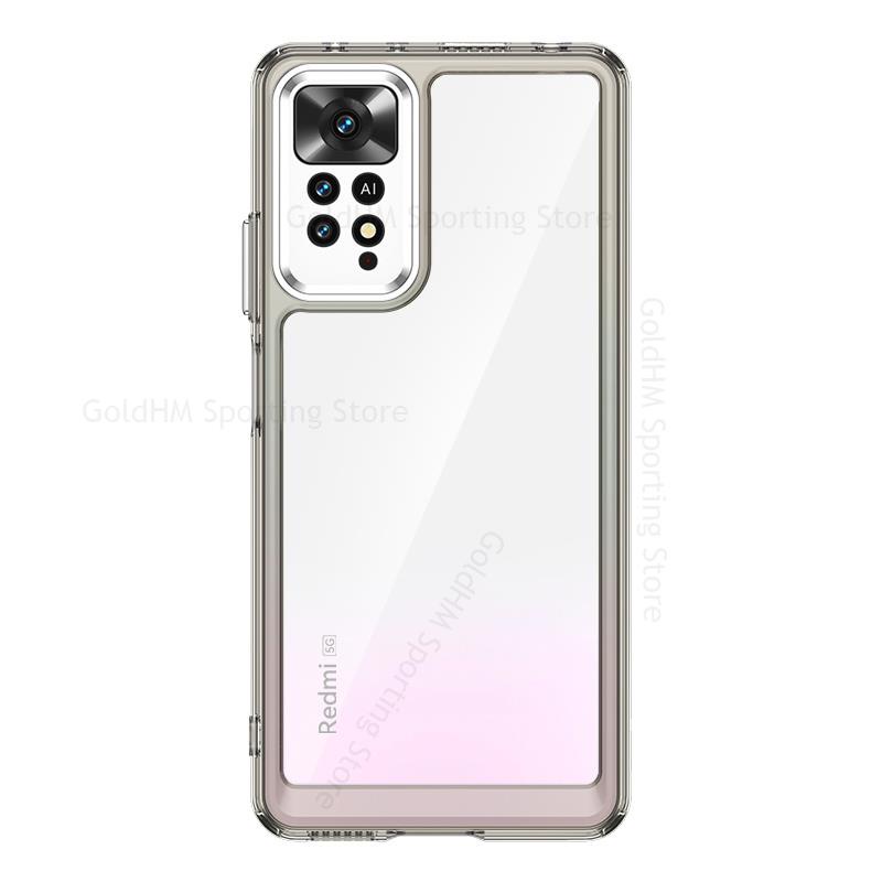 Ốp Điện Thoại Acrylic Trong Suốt Họa Tiết Không Gian Cho Xiaomi Redmi Note 11T 11S 11E 11 5G Redmi Note 11T Pro Plus 5G 4G