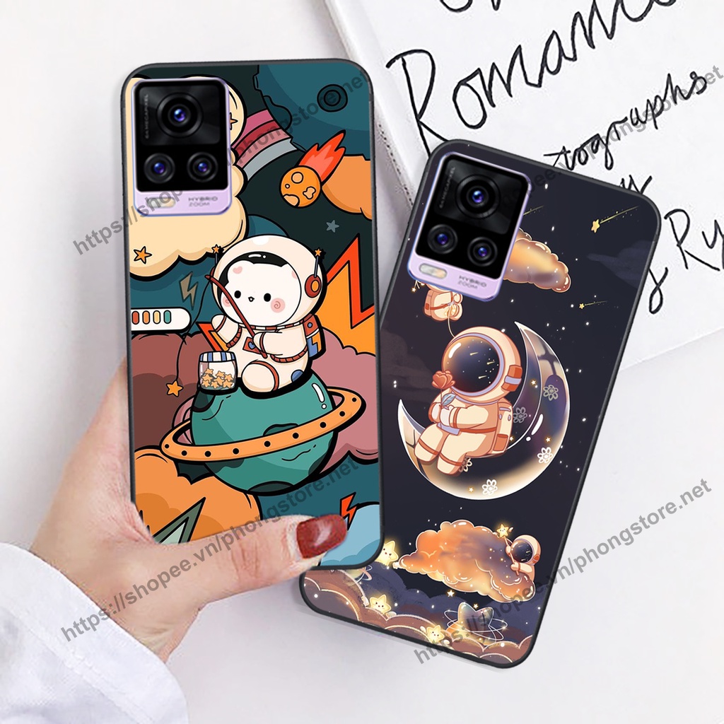 Ốp lưng Vivo V20 vũ trụ phi hành gia cực hot siêu cute-rẻ-bền